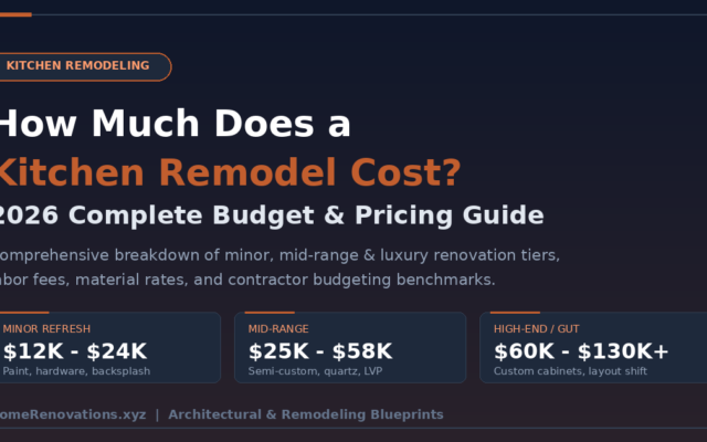 Complete 2026 kitchen remodel cost and budget pricing guide breakdown